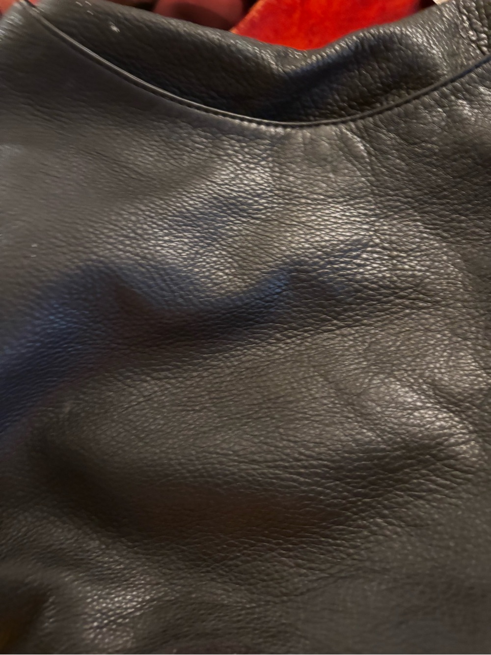 Kenneth Cole Black Leather Hobo Bag with Silver Hardware - Picture 2 of 7